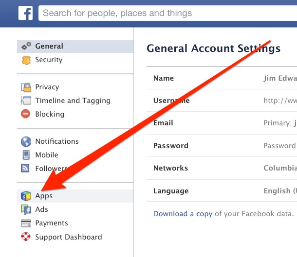 Facebook settings