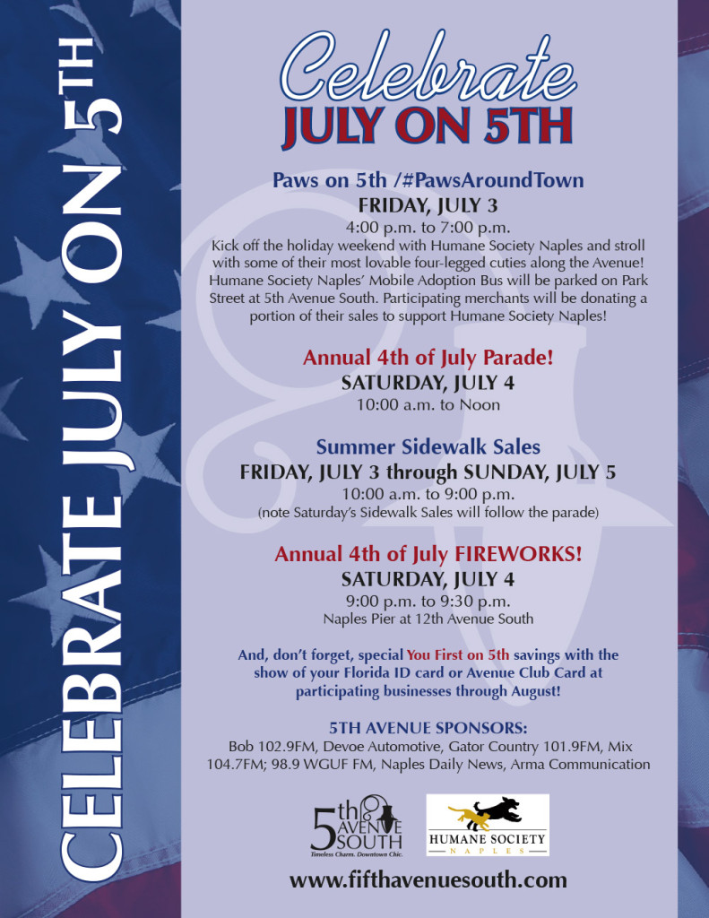 July Events Flyer